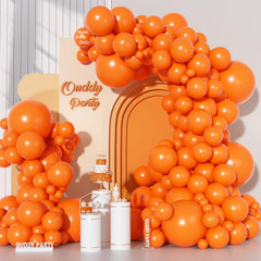 Ouddy Party 18in orange balloon for elegant arch decoration