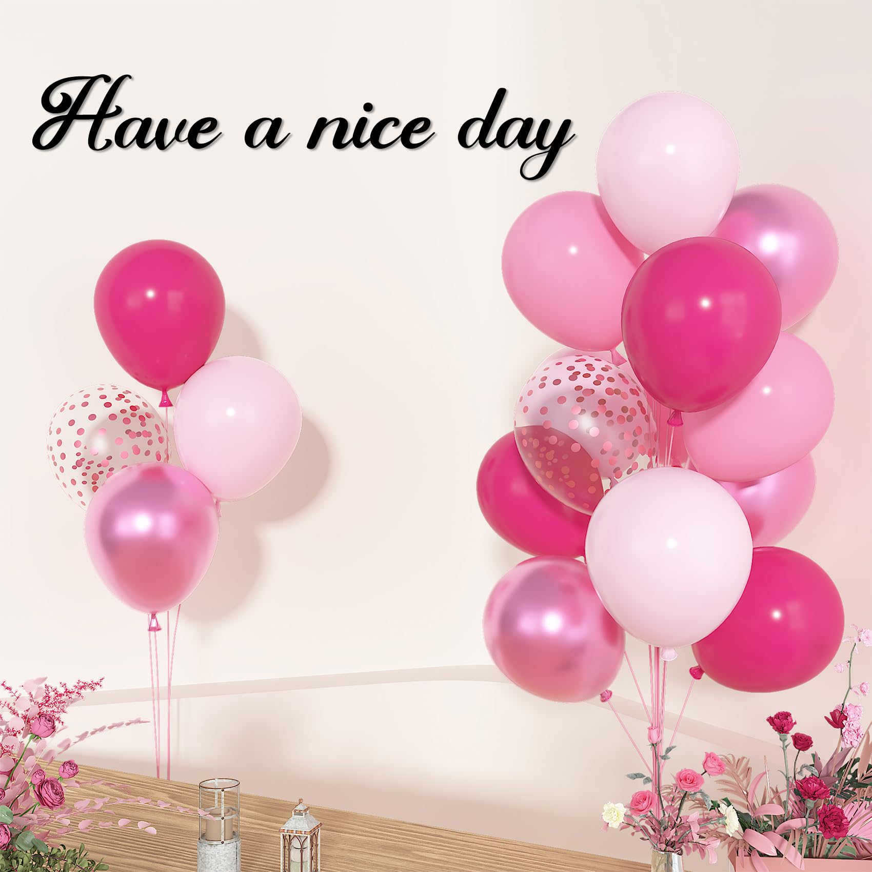 Ouddy Party 12in baby pink balloons for sweet, feminine party accents.