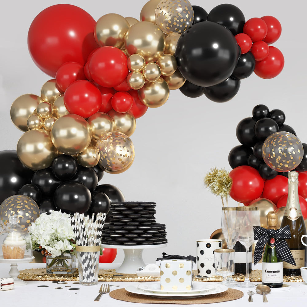 Ouddy Party 12in confetti gold balloon for festive sparkle
