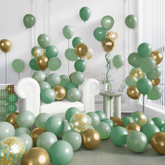 Ouddy Party 12 inch gold confetti balloons create subtle sparkle