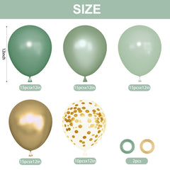 Ouddy Party 12 inch metallic gold balloons add festive shine