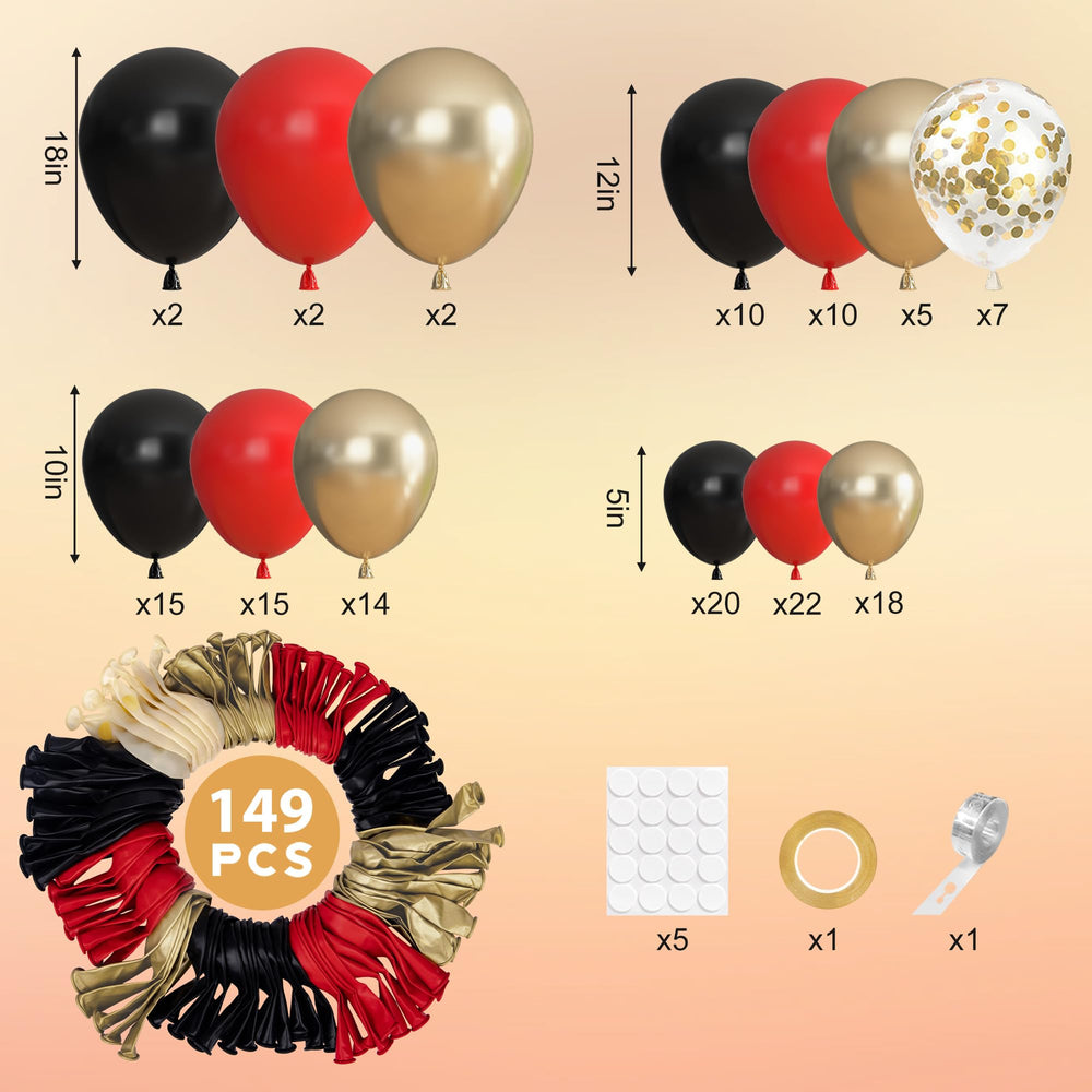 Ouddy Party 18in black balloon for sophisticated contrast