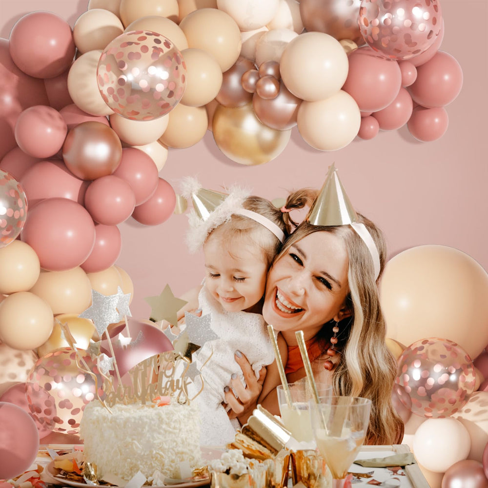 Ouddy Party 18in dusty pink balloons for bold, photo-ready arches.