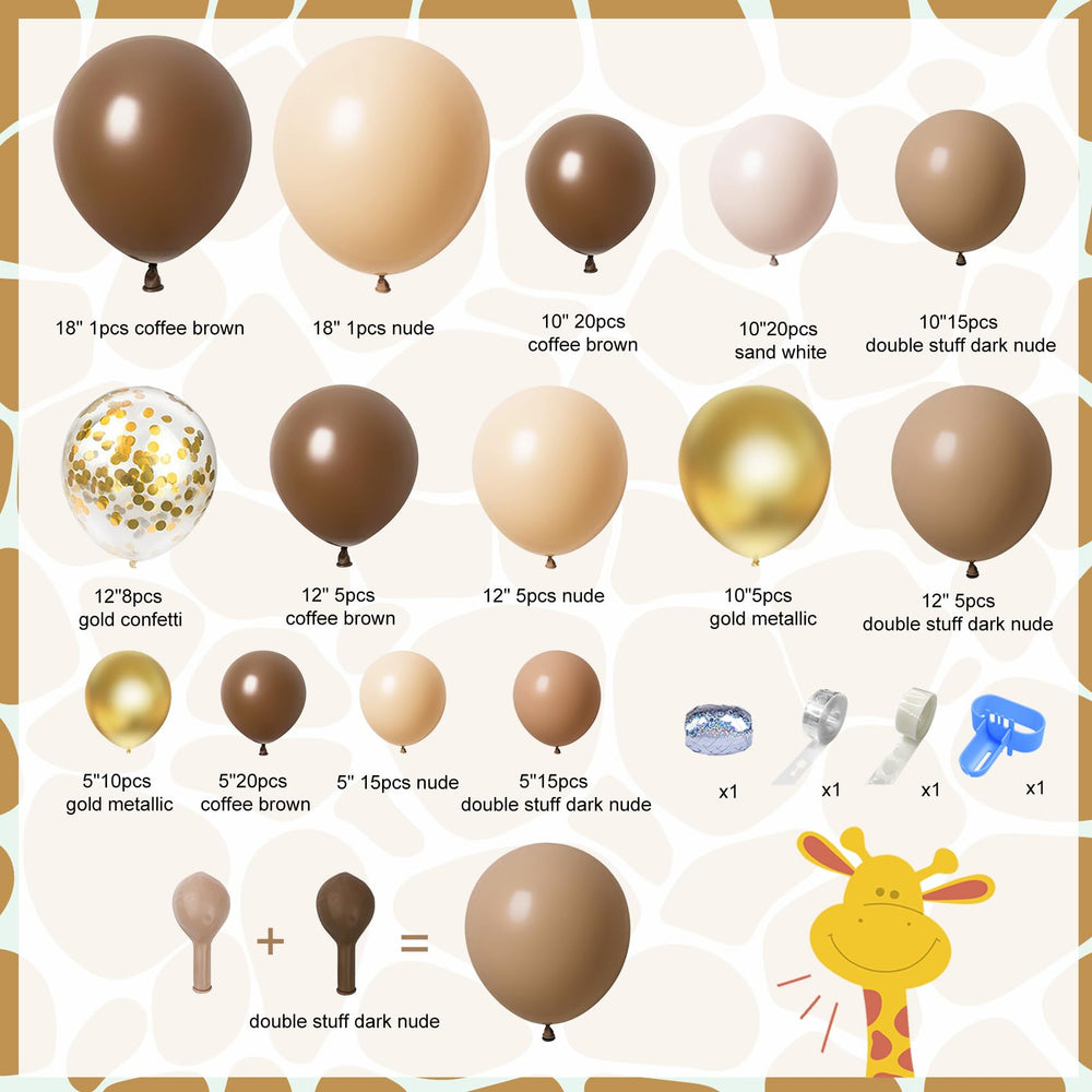 Ouddy Party 18in nude balloon for warm neutrals in celebrations