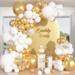 Ouddy Party 18in white balloon ideal for weddings and birthdays.