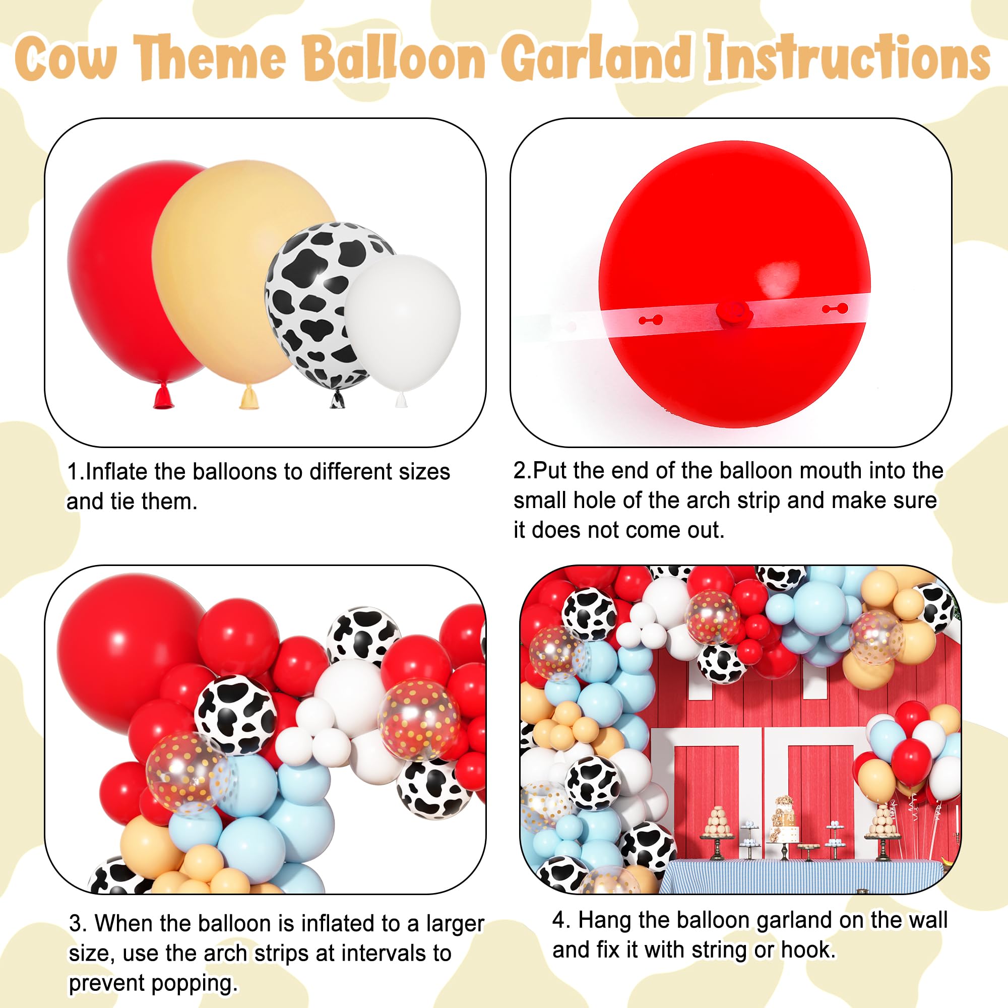 Ouddy Party 18-inch matte balloons in red blue and apricot offer durable, elegant accents