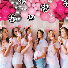 Ouddy Party 5-inch pink balloons finish the detailing