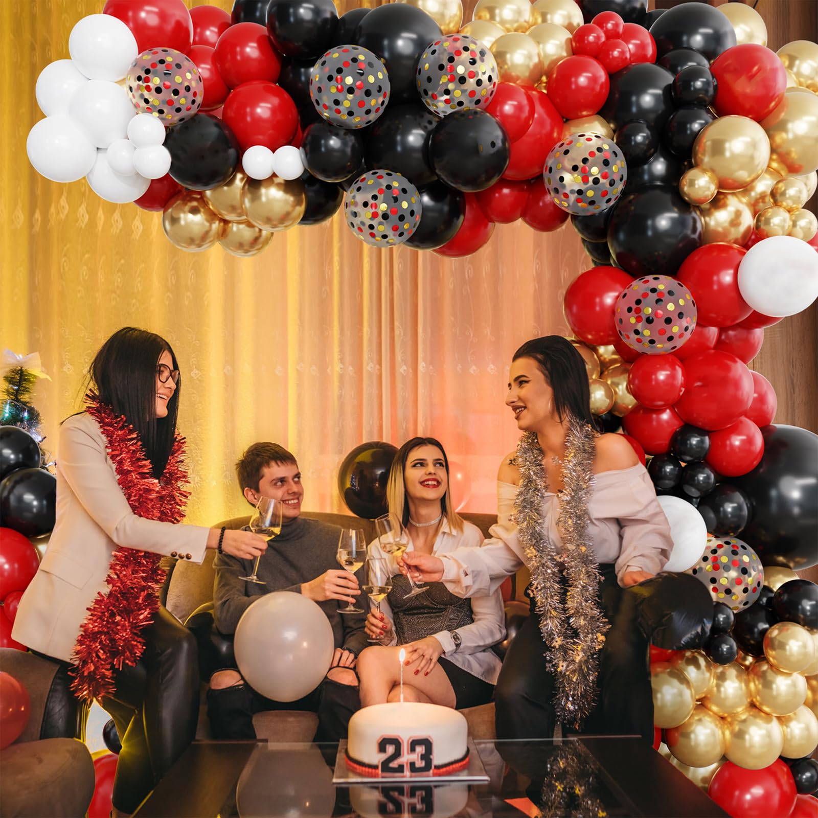Ouddy Party 5in red balloon perfect for filler bubbles and detail