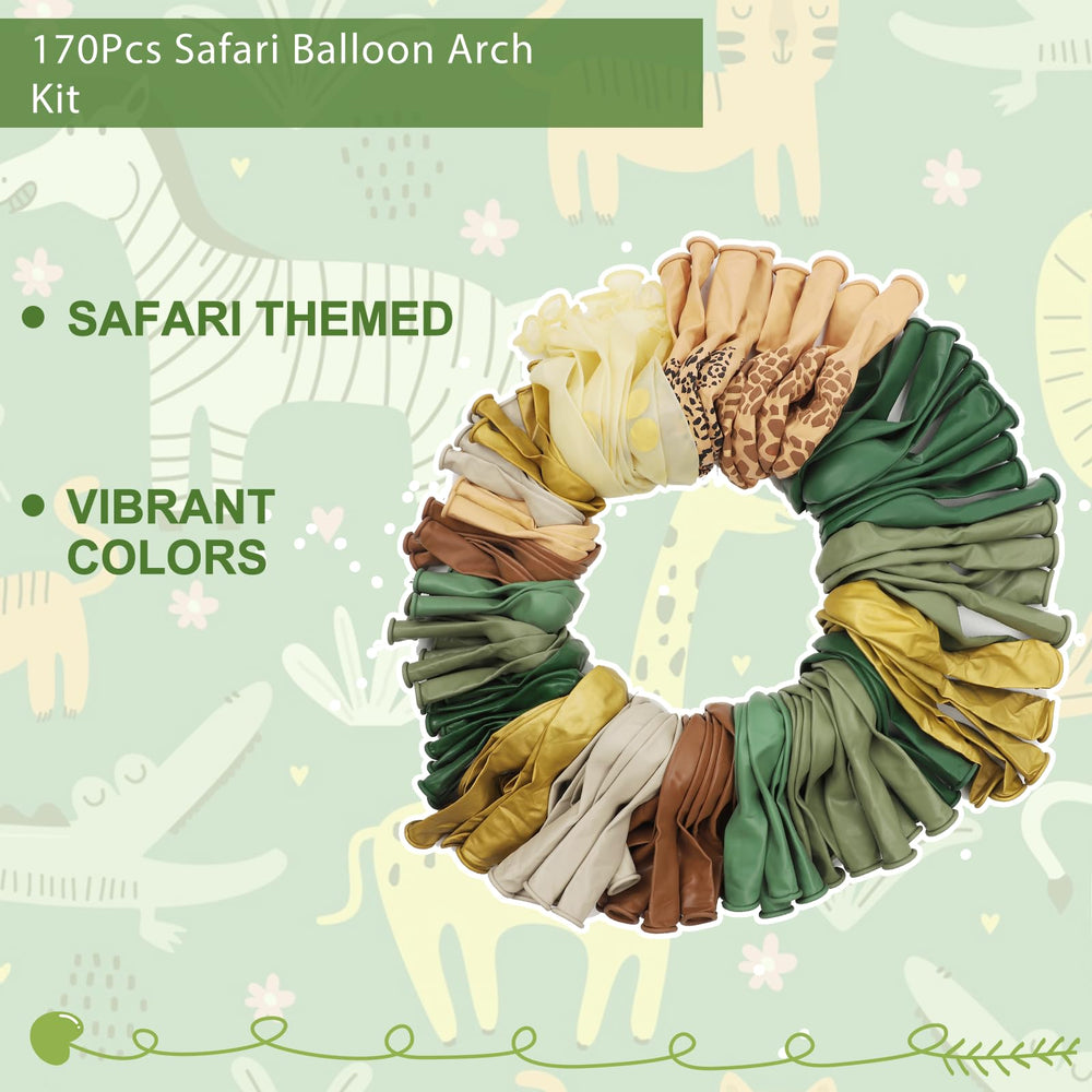 Ouddy Party animal print balloons close-up for stylish safari accents