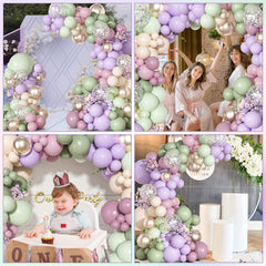 Ouddy Party pastel arch enhances photogenic moments at celebrations.