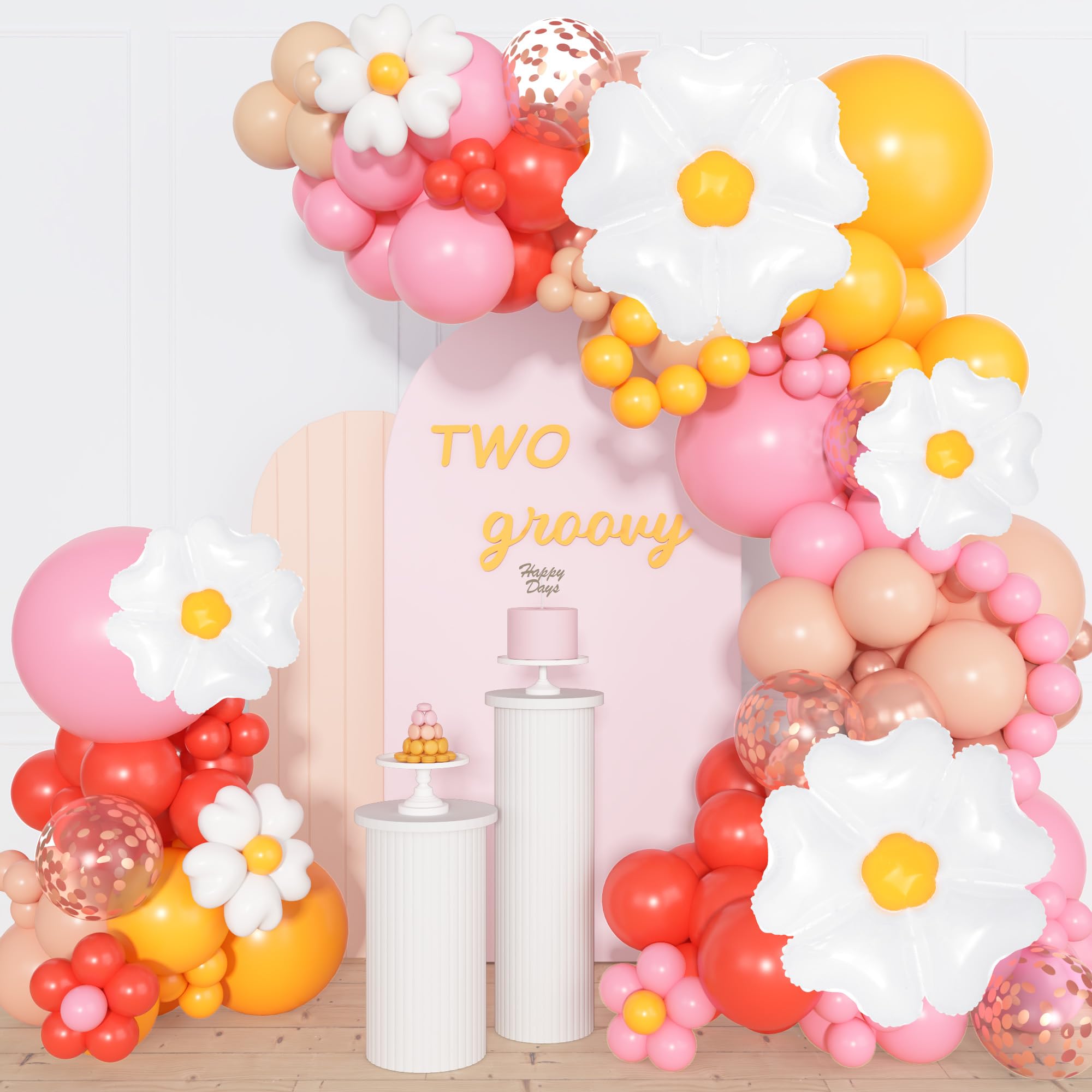Ouddy Party balloon accessories let you tailor the arch layout.