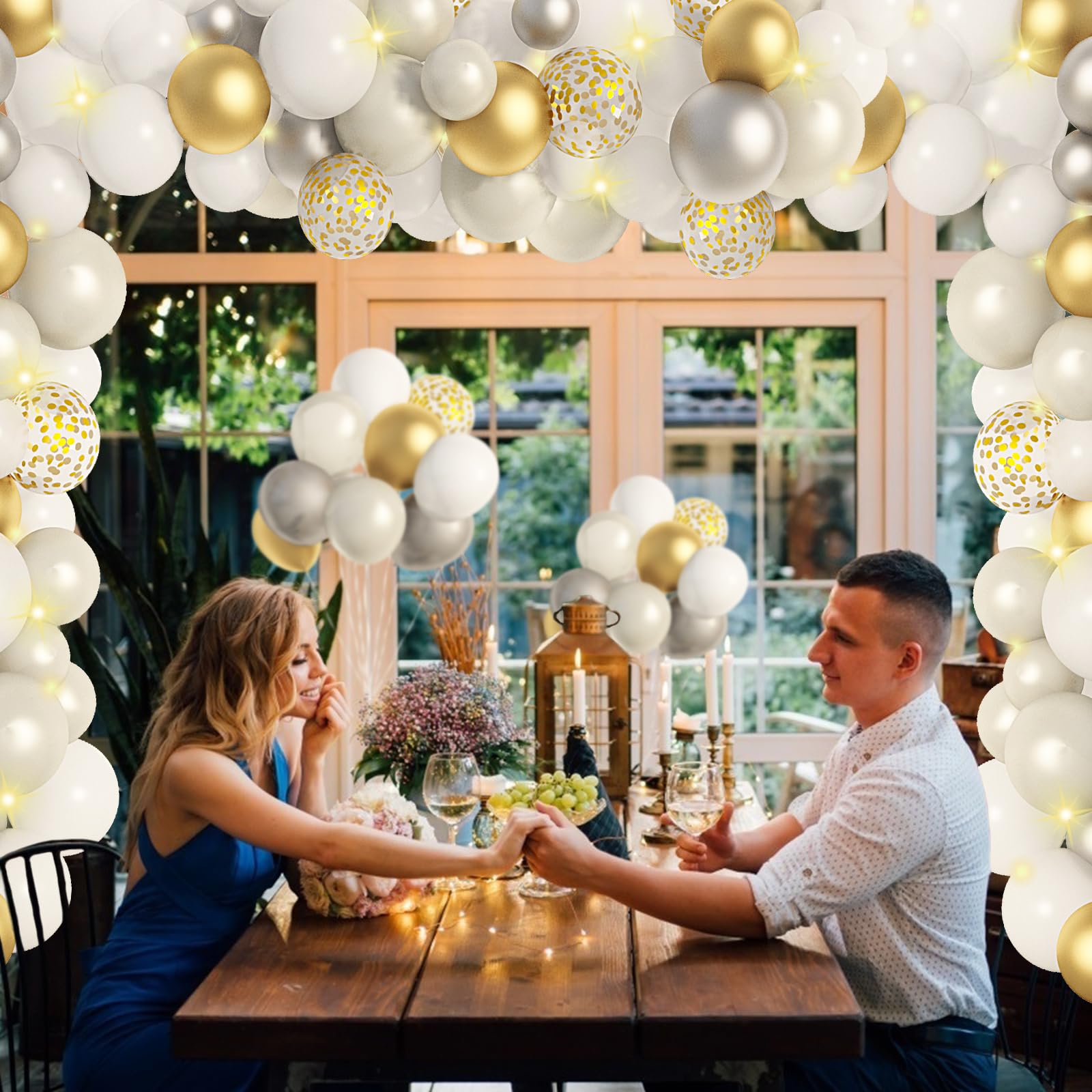 Ouddy Party balloon arch strip and tools for quick DIY setups.