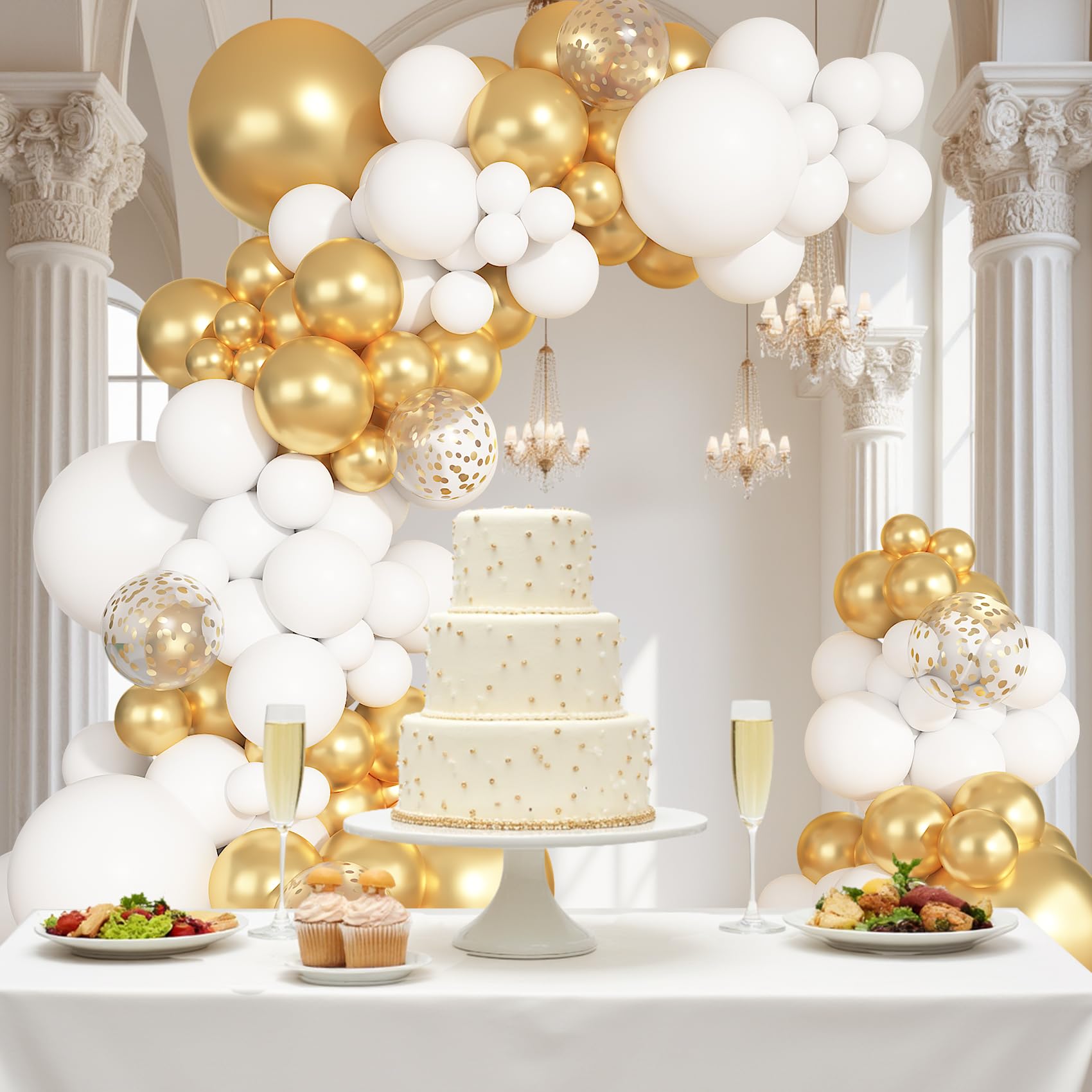 Ouddy Party balloon arch strip and ribbon for quick, professional-looking setups.