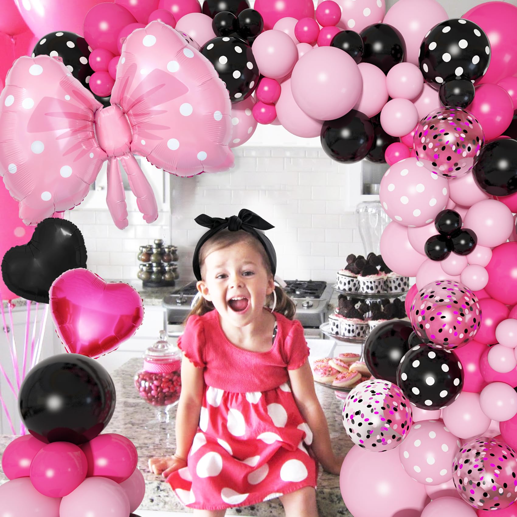 Ouddy Party balloon arch strip and toolkit for quick DIY assembly.