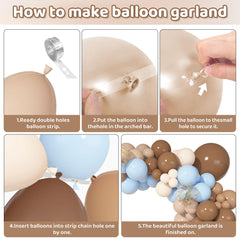 Ouddy Party included arch strip and tools streamline DIY balloon installation