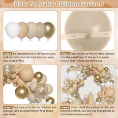 Ouddy Party boho 101-piece 10/5-inch balloons kit for flexible designs