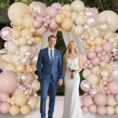 Ouddy Party dusty pink 5-inch balloon, fills gaps with color and depth.
