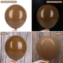 Ouddy Party 10in brown balloons perfect for fuller balloon garlands.