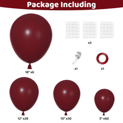 Ouddy Party burgundy balloons 12in add rich color to celebrations