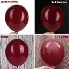 Ouddy Party burgundy balloons 5in ideal for table accents and details