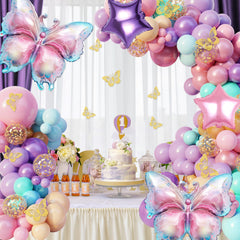 Ouddy Party butterfly wall stickers add room accents