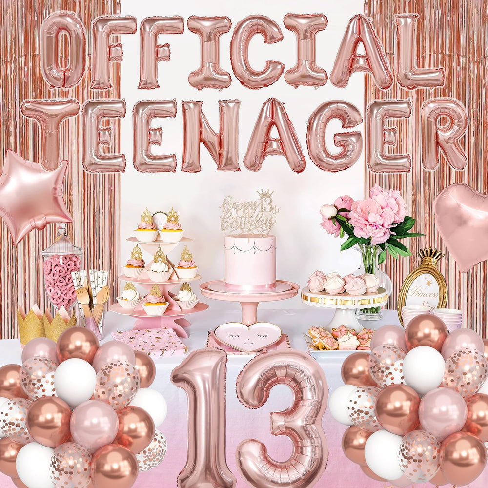 Ouddy Party cake topper centers the dessert table with shimmer.