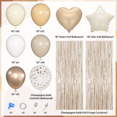 Ouddy Party champagne foil fringe curtains add shimmer to party photos.