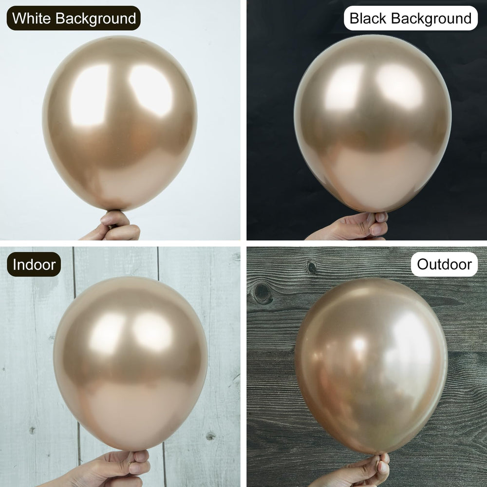 Ouddy Party chrome gold balloons 5 inch perfect for confetti accents and favors