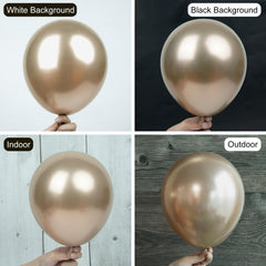 Ouddy Party chrome gold balloons 5 inch perfect for confetti accents and favors