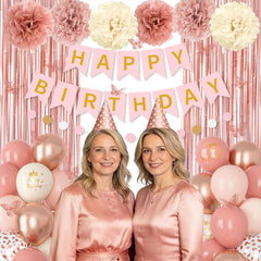 Ouddy Party circle banner creates cheerful backdrops and photo moments
