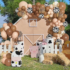 Ouddy Party 10-inch cowboy balloons provide bold accents for arch or table decor.