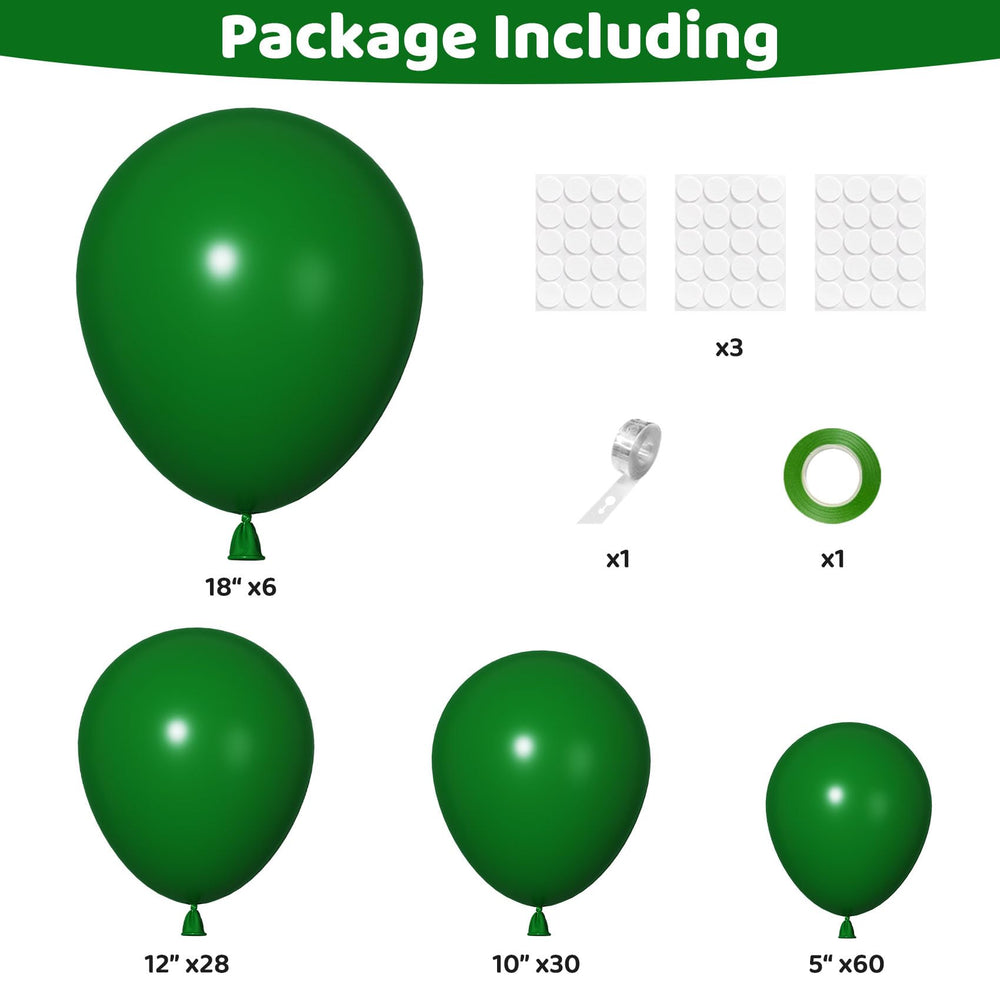 Ouddy Party 12 inch dark green balloon adds depth to any backdrop