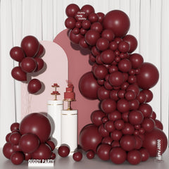 Ouddy Party maroon decor suitable for indoor and outdoor events