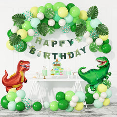 Ouddy Party dinosaur balloons arch 40in creates a striking jungle-themed centerpiece