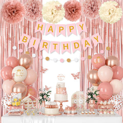 Ouddy Party dusty pink balloons for festive decor and photo-worthy celebrations