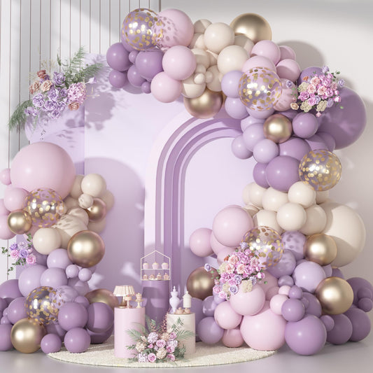 Ouddy Party dusty purple 18in balloon ready for a dramatic centerpiece and photo backdrop