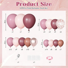 Ouddy Party 10in pink latex balloons offer versatile color accents for decor.