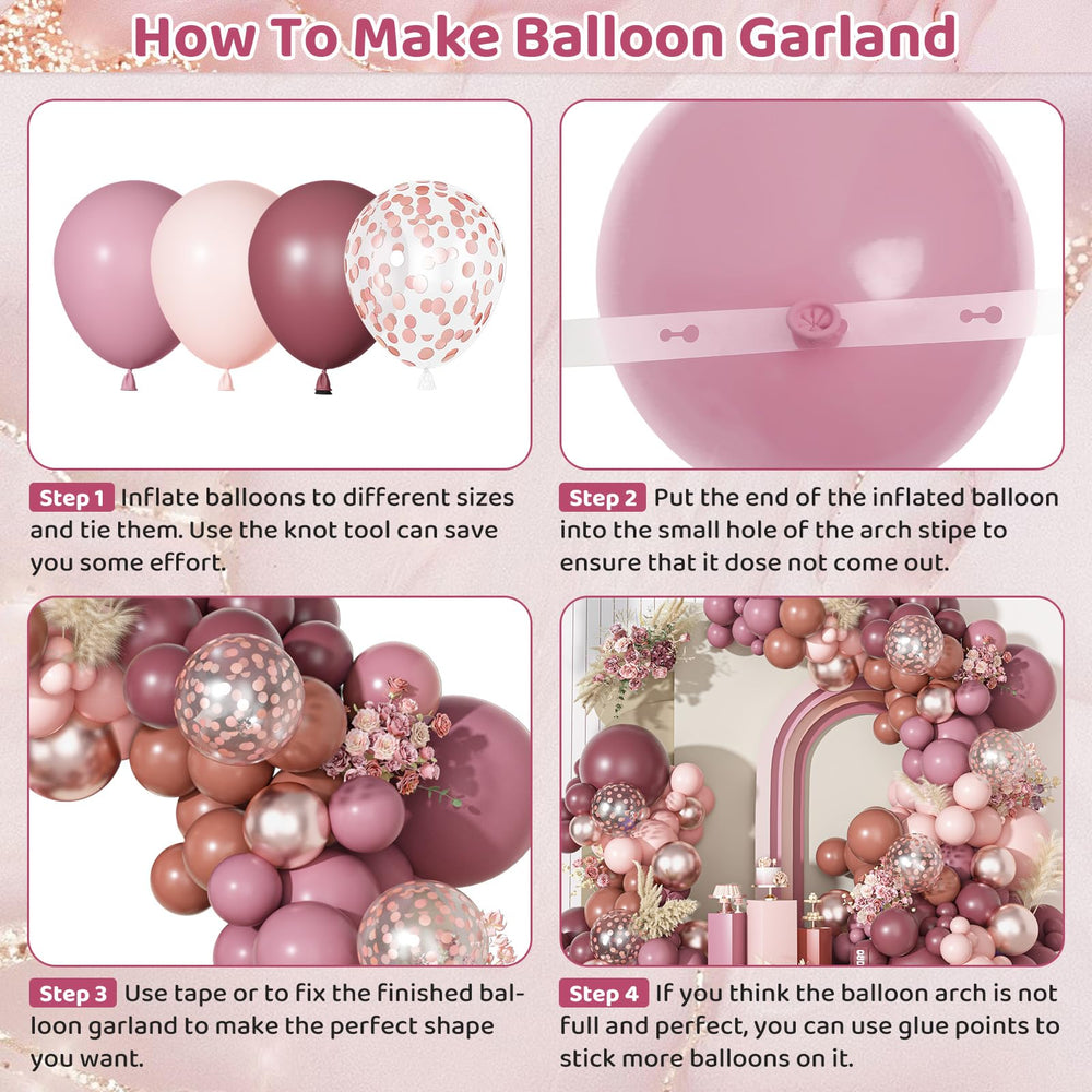 Ouddy Party 5in pink balloons provide delicate finishing touches to decor.