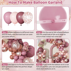 Ouddy Party 5in pink balloons provide delicate finishing touches to decor.