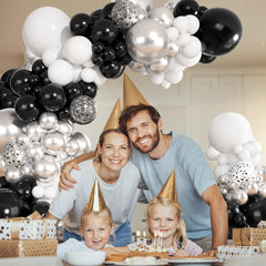 Ouddy Party balloons are simple to assemble, saving time while building a striking decor focal point