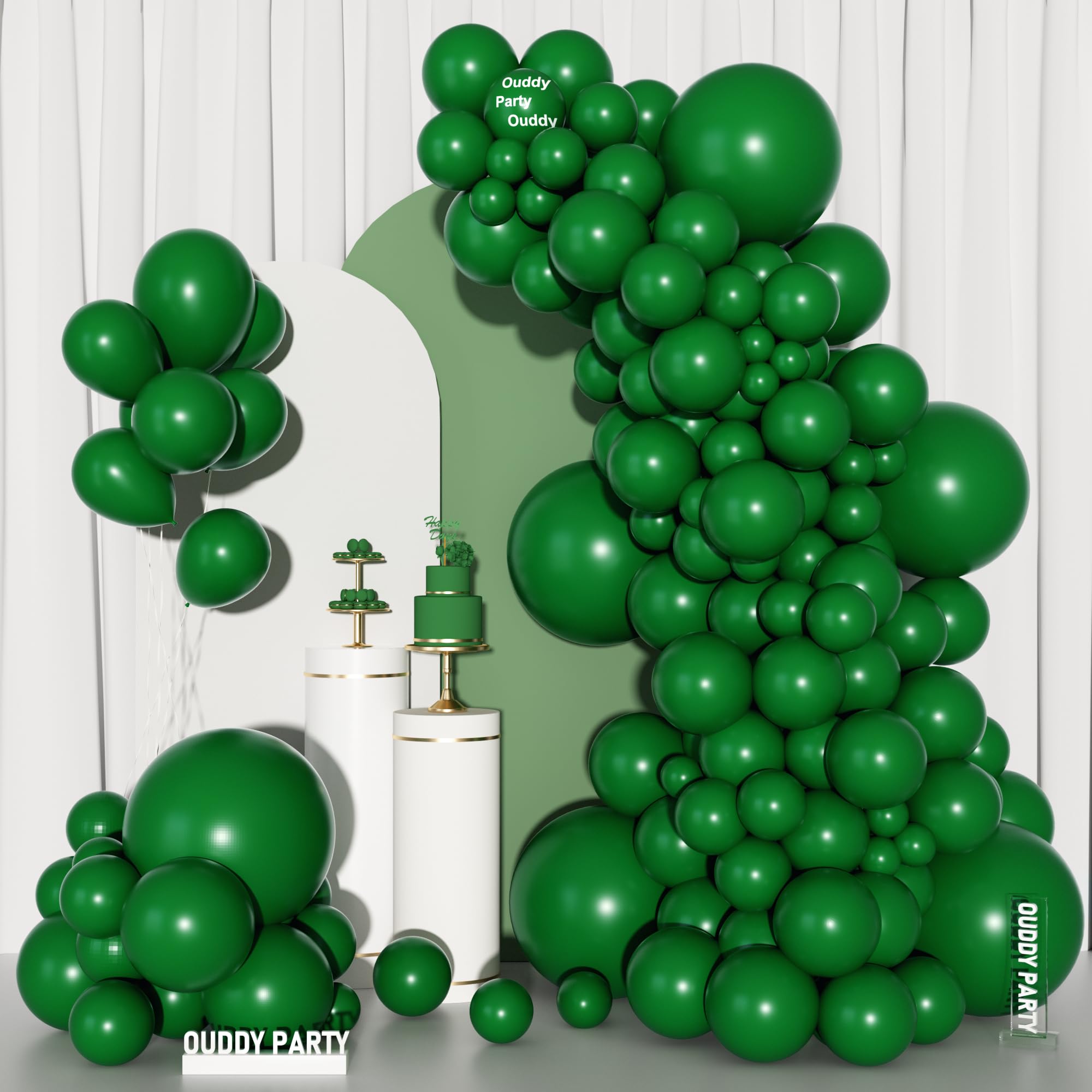 Ouddy Party emerald ribbon for finishing touches