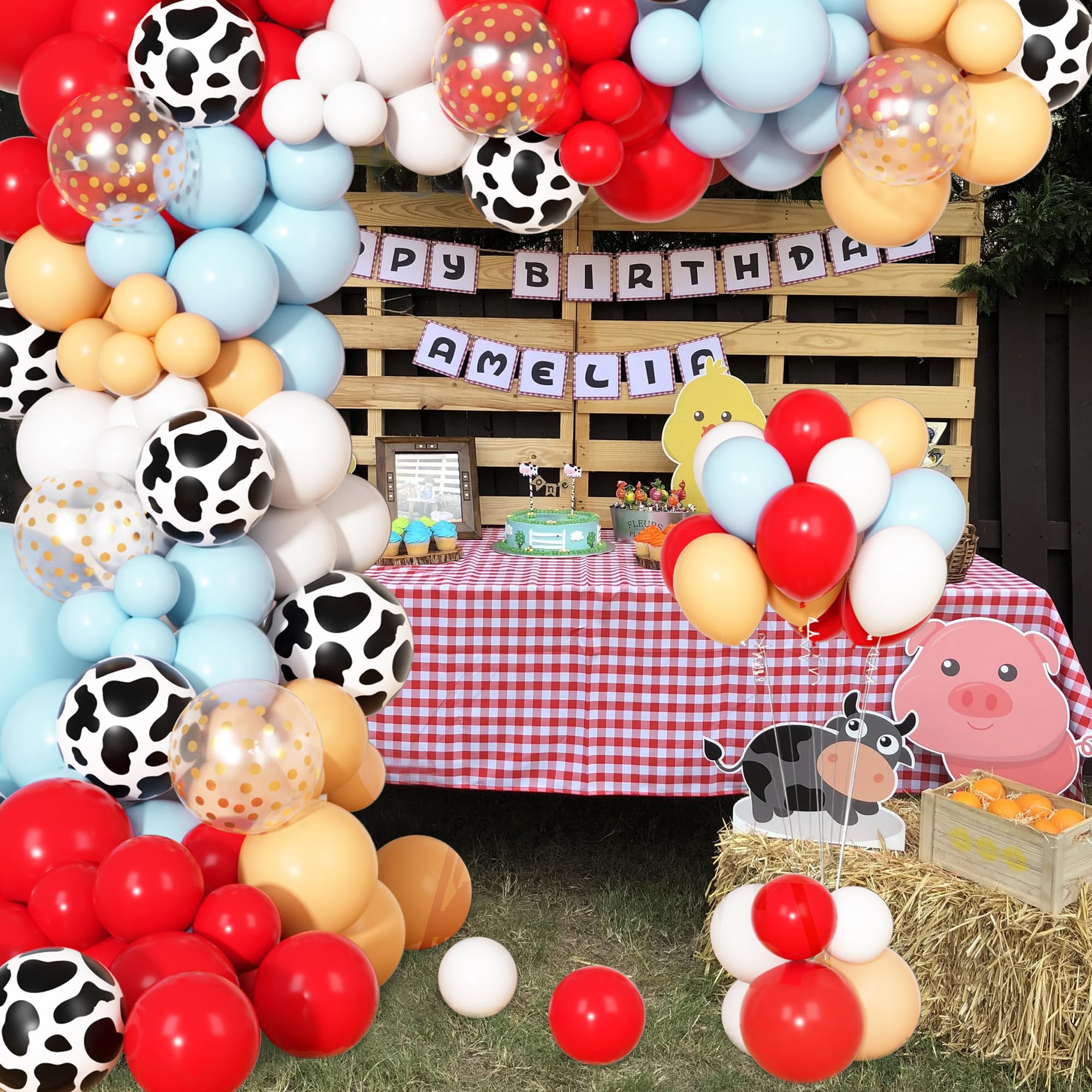 Ouddy Party farm balloons pack brings cozy farm vibes to events