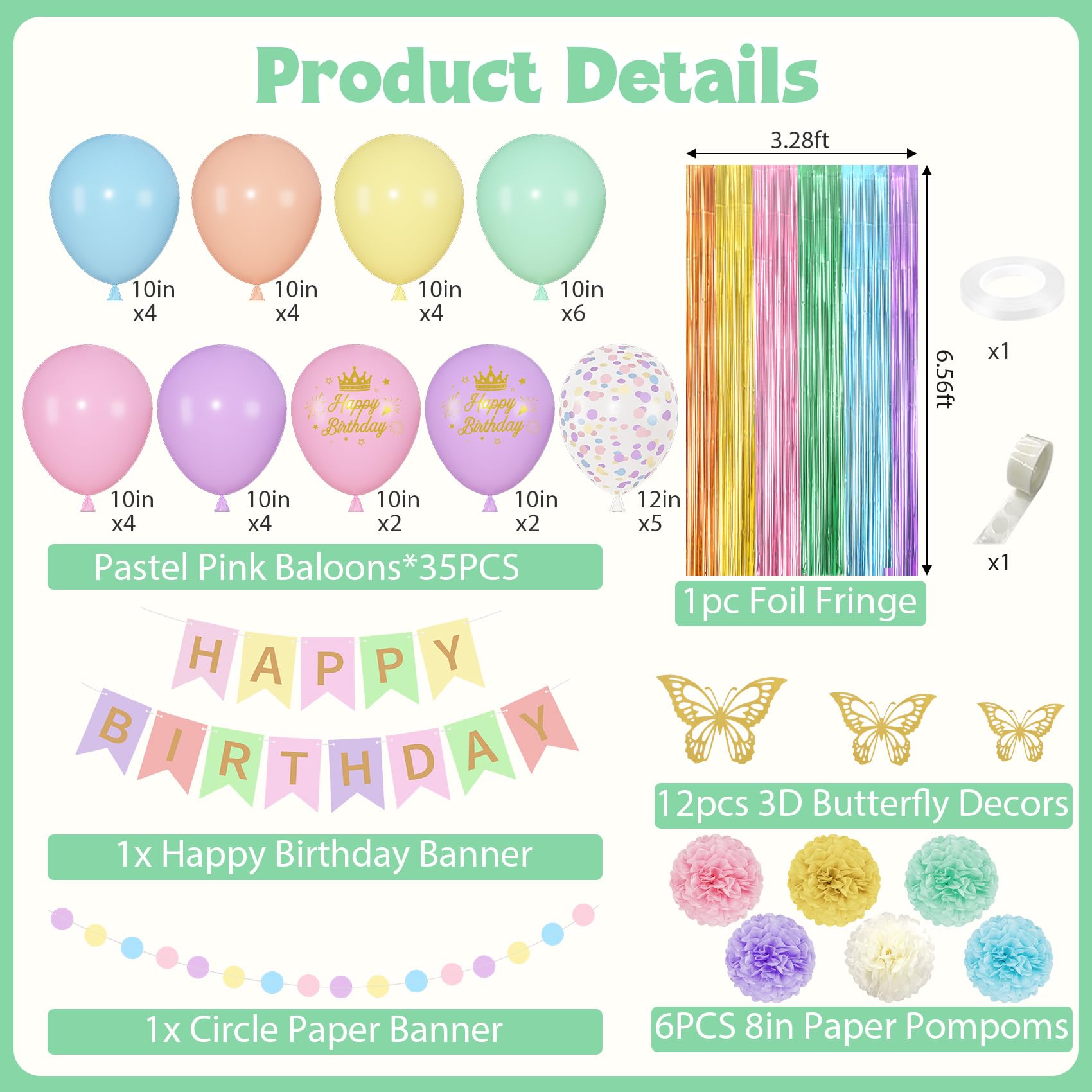 Ouddy Party foil fringe curtain creates a shimmering entry glow.