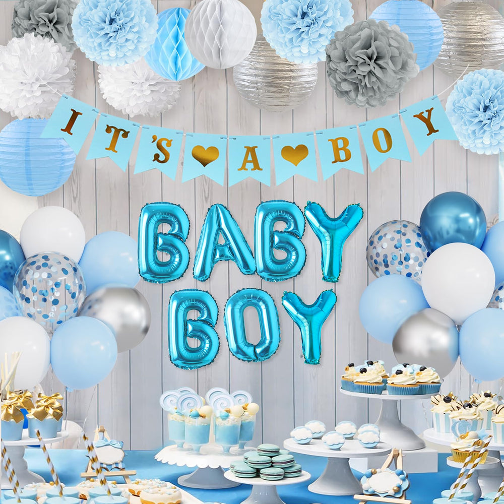 Ouddy Party foil star balloons add metallic shine to the decor