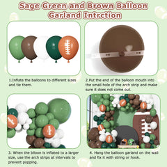 Ouddy Party football-printed balloons highlight sports theme in the kit's 12in variety