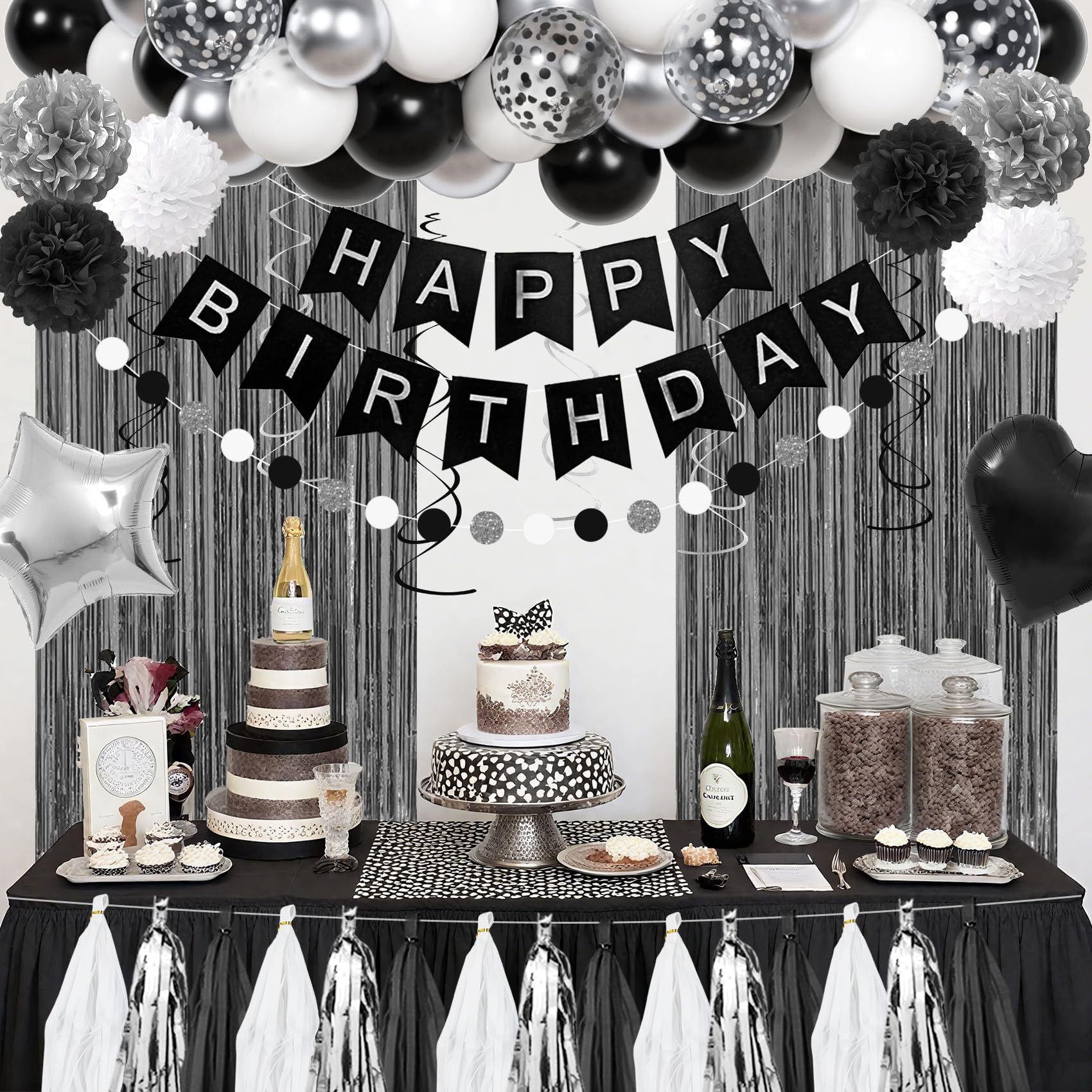 Ouddy Party hanging swirls with balloon tools enable quick, flexible setup.