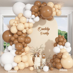 Ouddy Party 12in neutral balloons ideal for chic wedding backdrops