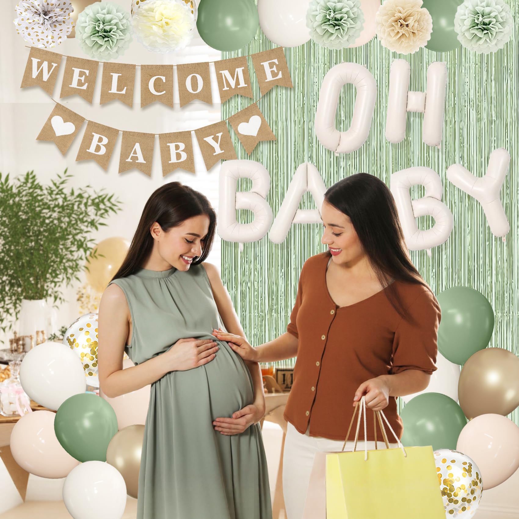 Ouddy Party foil balloons enhance photo-worthy moments and color coordination.
