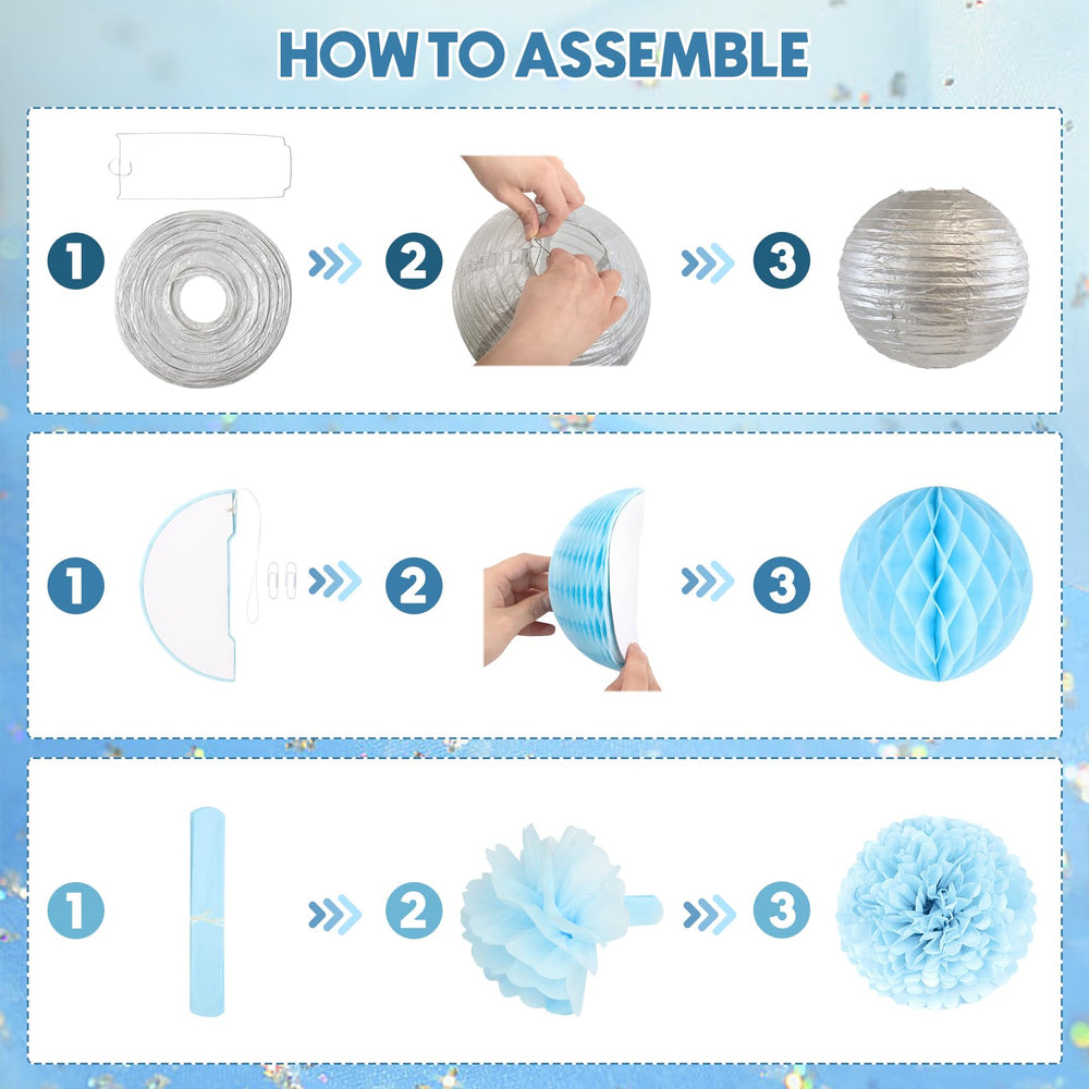 Ouddy Party paper pom poms add color and texture to celebrations