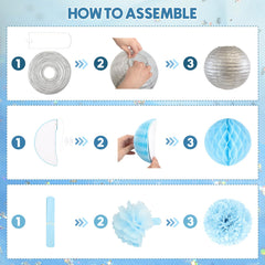 Ouddy Party paper pom poms add color and texture to celebrations